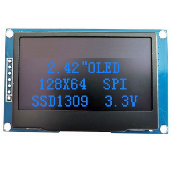 OLED 2.42인치 SSD1309 I2C SPI JK-242-12864-B 블루