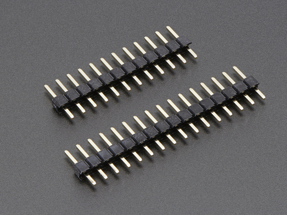 Adafruit Short Feather Male Headers - 12-pin and 16-pin Male Header Set