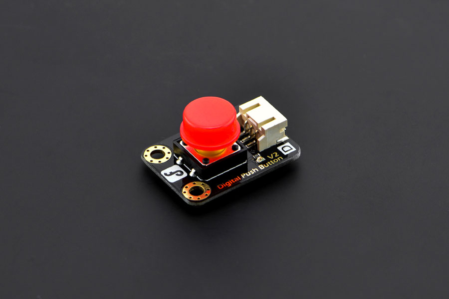 DFROBOT Gravity: Digital Push Button (Red)-DFRobot [DFR0029-R] ( 그래비티 푸시 버튼 )