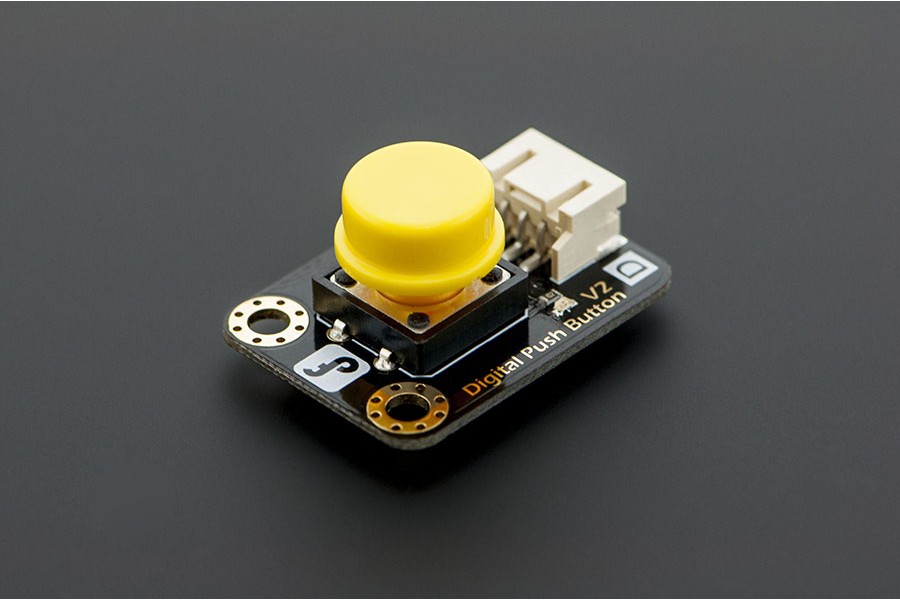 DFROBOT Gravity:Digital Push Button (Yellow) [DFR0029-Y] ( 아두이노 푸시 버튼 스위치 )